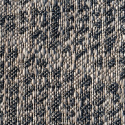 Loomed Grey Distressed Diamond Textured Woven Flatweave Hardwearing Indoor Outdoor Area Rug 120X170Cm - thumbnail 3