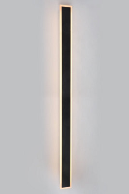 Linear Sq 120 Cm 24W Integrated Cct Led Outdoor (Ip65) Wall Light - Black