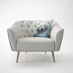 Warren Reed Designer Polar Bear Splashart Cushions 45Cm X 45Cm - thumbnail 3
