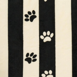 OHS Paw Print Sherpa Fleece Pet Blanket Dogs Cat Soft Plush Throw - thumbnail 4