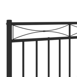 Berkfield Metal Headboard Black 180 Cm - thumbnail 5