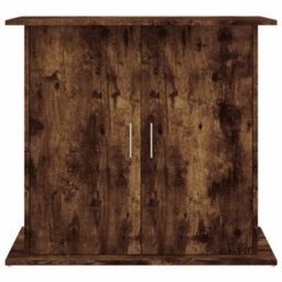 Walplus Smoked Oak Aquarium Stand 81X36X73 Cm Engineered Wood - Fish Tank Cabinet With Storage - thumbnail 5
