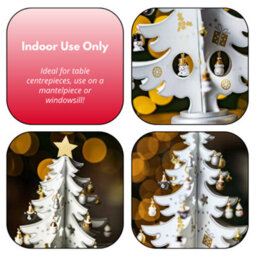 Raditional Metal Gold Christmas Tree Decoration Finish - Freestanding Christmas Decorations - thumbnail 6