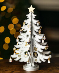 Raditional Metal Gold Christmas Tree Decoration Finish - Freestanding Christmas Decorations