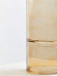 Orsina Large Vase, Textured Vase For Artificial Flowers, Versatile Glass Vase, Durable Vase To Display Flowers - thumbnail 3