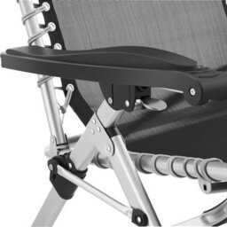 Tectake Sun Lounger Cloud - Folding, Adjustable Backrest And Footrest - Light Grey - Per Piece - thumbnail 9
