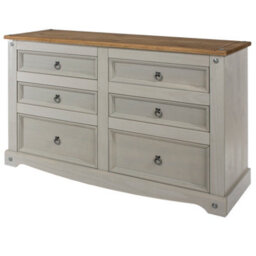 Core Products Premium Corona Grey, 3+3 Chest Of Drawers H83.3Cm X W132.0Cm X D43Cm - thumbnail 3