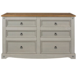Core Products Premium Corona Grey, 3+3 Chest Of Drawers H83.3Cm X W132.0Cm X D43Cm - thumbnail 2
