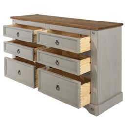 Core Products Premium Corona Grey, 3+3 Chest Of Drawers H83.3Cm X W132.0Cm X D43Cm - thumbnail 4