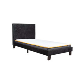 Single Bed Frame & Mattress Black Velvet Fabric Birlea Sleepsoul Paris 3Ft - thumbnail 9