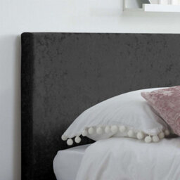 Single Bed Frame & Mattress Black Velvet Fabric Birlea Sleepsoul Paris 3Ft - thumbnail 3