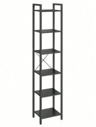 LEDREM 6-Tier Bookshelf, Bookcase, Shelving Unit,30 X 40 X 187.5 Cm, Industrial - thumbnail 9