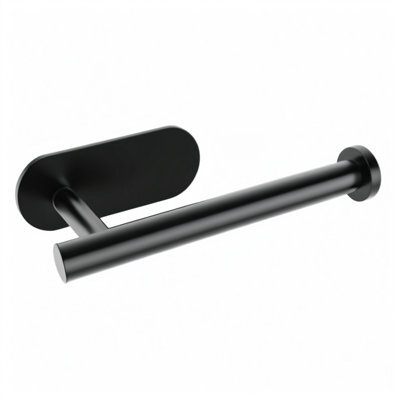 Kokoma Self-Adhesive Toilet Paper Roll Holder For Bathroom, Black - image 1