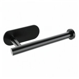 Kokoma Self-Adhesive Toilet Paper Roll Holder For Bathroom, Black - thumbnail 1