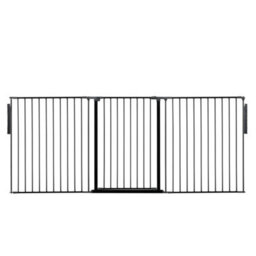Bettacare Premium Extra Tall Multi Panel Flexible Dog Barrier, Up To 226Cm Wide, Black, 105Cm Tall - thumbnail 5