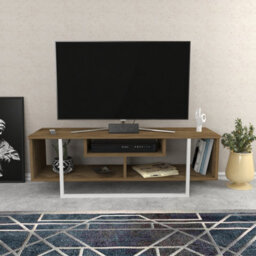 Decorotika Astona Tv Stand Tv Unit For Tvs Up To 55 Inch Oak And White