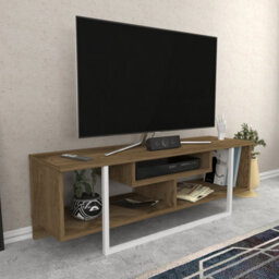Decorotika Astona Tv Stand Tv Unit For Tvs Up To 55 Inch Oak And White - thumbnail 4