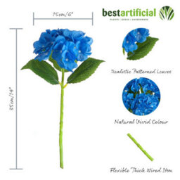 5 Best Artificial Pink Single 35Cm Hydrangea Flower Stems - thumbnail 4