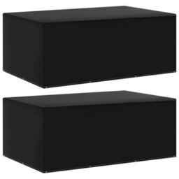 Walplus Garden Furniture Covers 2 Pcs 7 Eyelets 225X143X90 Cm