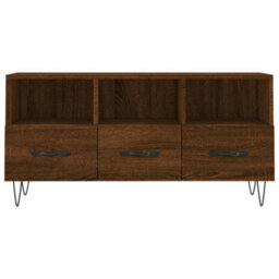 Walplus Tv Cabinet Brown Oak 102X36X50 Cm Engineered Wood - thumbnail 5