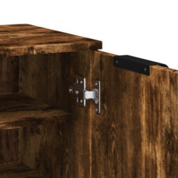 Vidaxl Shoe Cabinet Smoked Oak 59X35X100 Cm Engineered Wood - thumbnail 8
