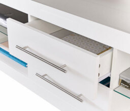 "MMT Funiture Designs Tv Stand Cabinet 140Cm Modern White Glossy Finish For 65"" Tv's" - thumbnail 6