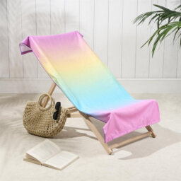 OHS Ombre Towel Bath Quick Dry Summer Travel Microfibre Absorbent Swim - thumbnail 5