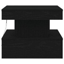Berkfield Coffee Table With Led Lights Black Oak 50X50X40 Cm - thumbnail 7