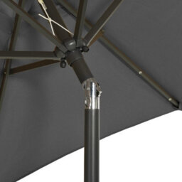 Berkfield Elegant Parasol With Led Lights Anthracite 200X211 Cm Aluminium - thumbnail 6