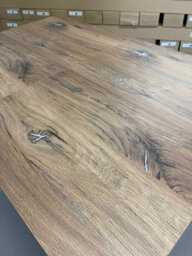 Furneo Modern Dining Table Only Extendable 120-160Cm Oak Effect Tavolo 03 Mdf - thumbnail 7