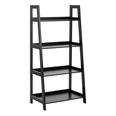 Furniture To Go Wally Bookcase With 4 Shelves In Black - image 1