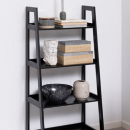 Furniture To Go Wally Bookcase With 4 Shelves In Black - thumbnail 5