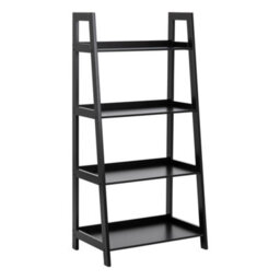 Furniture To Go Wally Bookcase With 4 Shelves In Black - thumbnail 1
