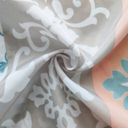 Neel Blue Damask Shower Curtain, Water-Resistant Polyester Fabric, 180Cm X 180Cm - thumbnail 6