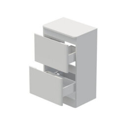 Aveli 500mm Bathroom Vanity Unit Free Standing Storage Cabinet Soft Close White Gloss - thumbnail 5