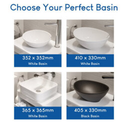 Aveli 500mm Bathroom Vanity Unit Free Standing Storage Cabinet Soft Close White Gloss - thumbnail 7
