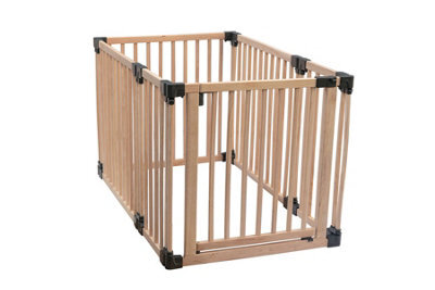 Safetots Wooden Play Den, 80Cm X 120Cm, Baby Playpen, Play Den For Toddlers, Rectangular Play Pen, Easy Installation - image 1