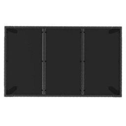 Vidaxl Garden Table With Glass Top Black 150X90X75 Cm Poly Rattan - thumbnail 5