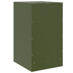 Berkfield Bedside Cabinets 2 Pcs Olive Green 34.5X39X62 Cm Steel - thumbnail 8