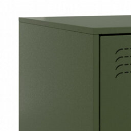 Berkfield Bedside Cabinets 2 Pcs Olive Green 34.5X39X62 Cm Steel - thumbnail 9