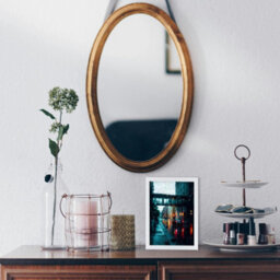 "AK Frames Sleek 10X8"" White Thin Modern Picture Frame - Slim And Design For Posters, Prints And Photos - Elegant Wall Frame Decor" - thumbnail 4