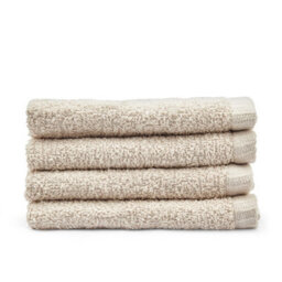Catherine Lansfield Quick Dry Plain 30X30 Cm Face Cloth 4 Pack Natural - thumbnail 3