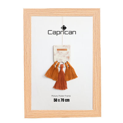 Oak Picture Frame Photo Frame Perspex Sheet For Wall Or Table, Landscape Portrait Orientation 50 X 70 Cm (19.7 X 27.5 Inch) - image 1