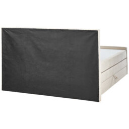 Beliani Divan Bed With Storage Fabric Aristocrat 180 X 200 Cm (Eu Super King) Light Beige - thumbnail 7