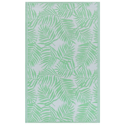 Beliani Outdoor Rug Kota Light Green 120 X 180 Cm Reversible - image 1