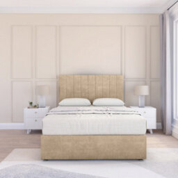 "Sloomy 4Ft Kansas Divan Bed Base Almond Coinston ,4 Drawers & 54"" Floor Standing Headboard - Small Double" - thumbnail 2