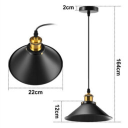 Vintage Industrial Pendant Light Modern Hanging Retro Lamp - thumbnail 3