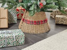 Beliani Christmas Tree Collar Marche Seagrass Natural 45 Cm - thumbnail 2