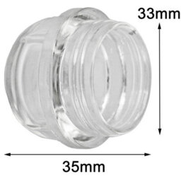 Spares2Go Lamp Light Lens Glass Cover Compatible With Hotpoint Oven Cooker - thumbnail 2