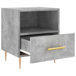 Berkfield Modern Bedside Cabinets 2 Pcs Concrete Grey 40X35X47.5 Cm Engineered Wood - thumbnail 7